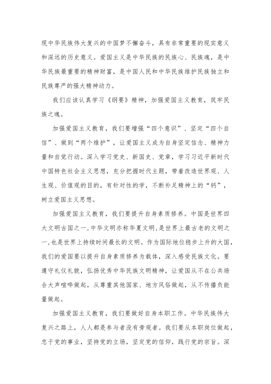 《新时代爱国主义教育实施纲要》4篇学习心得.docx_第3页