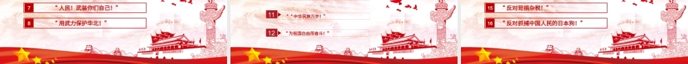 红色简约一二九运动纪念日党政党建党课PPT模板.pptx