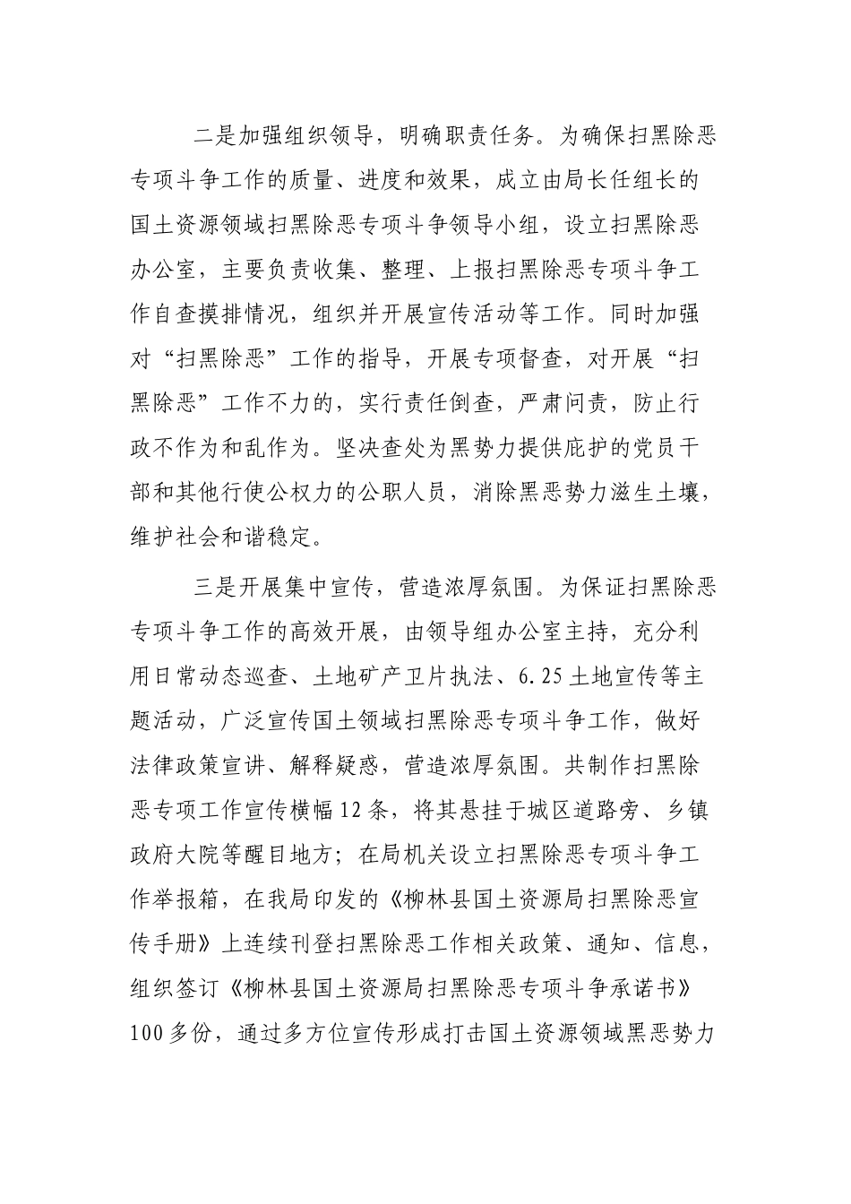 2019年“扫黑除恶”专项斗争工作总结4篇.docx_第2页