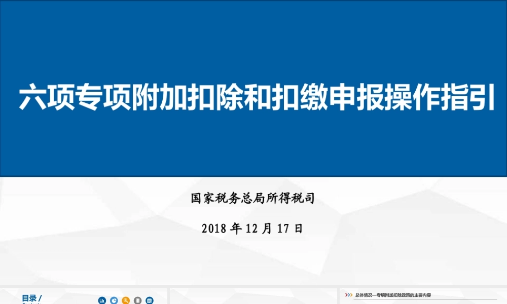 个人所得税六项专项附加扣除和扣缴申报操作指引