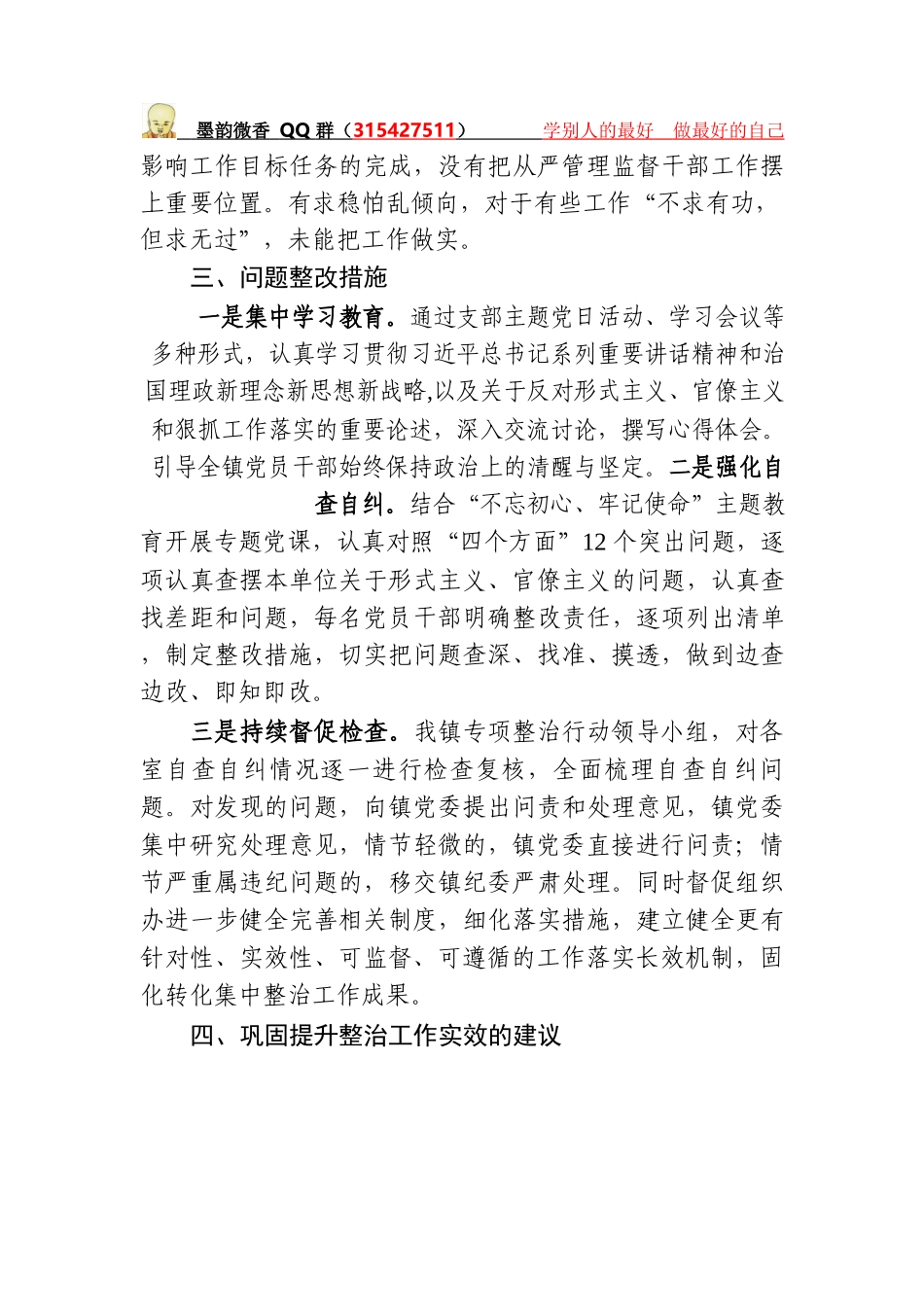 集中整治形式主义、官僚主义工作总结_第3页