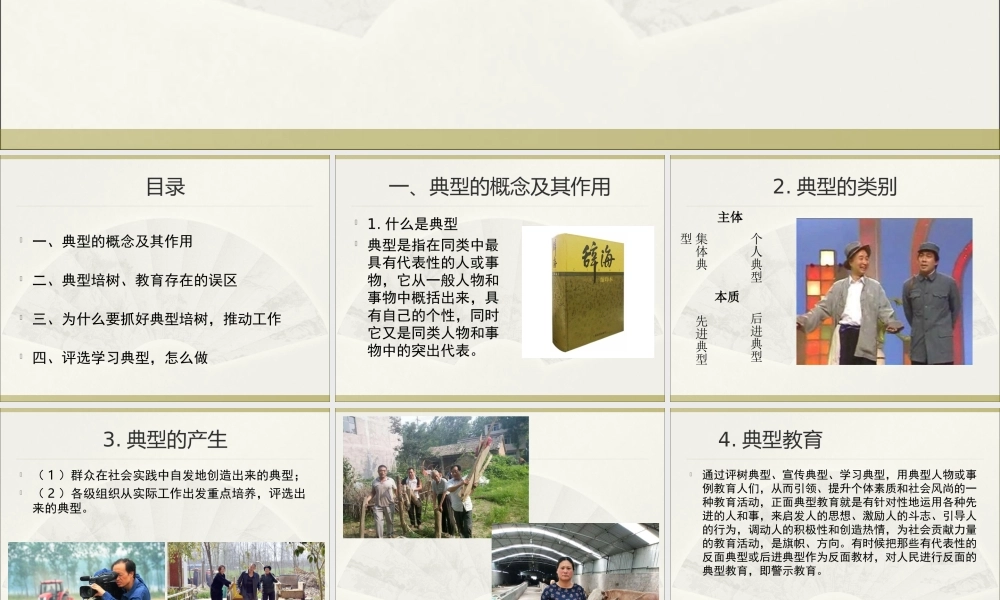 「脱贫攻坚课件」以典型培树为抓手，推动乡风文明城乡环境整治工作深入开展