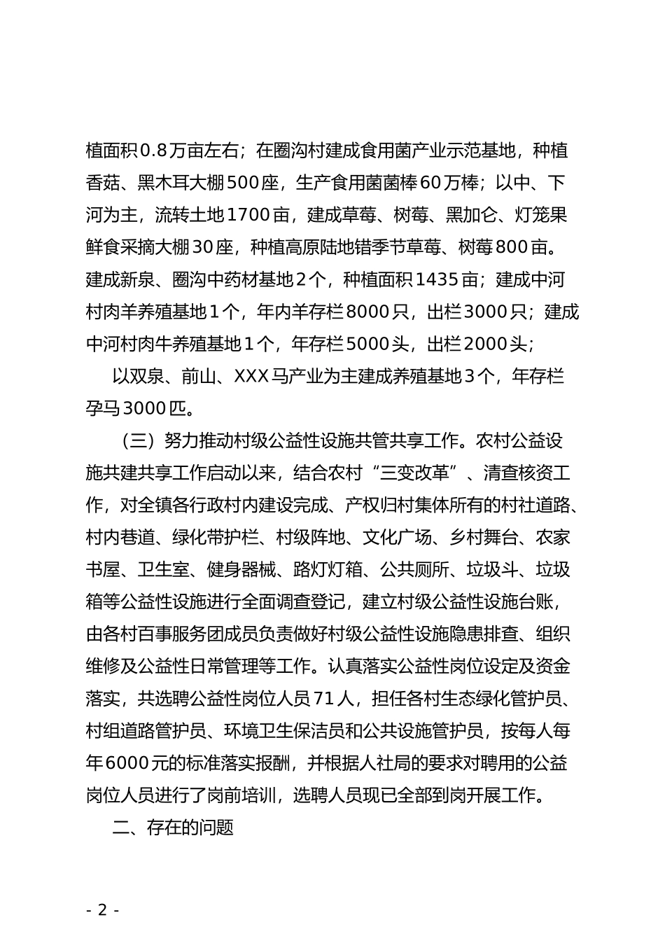 XX镇202×年乡村振兴战略工作总结_第2页