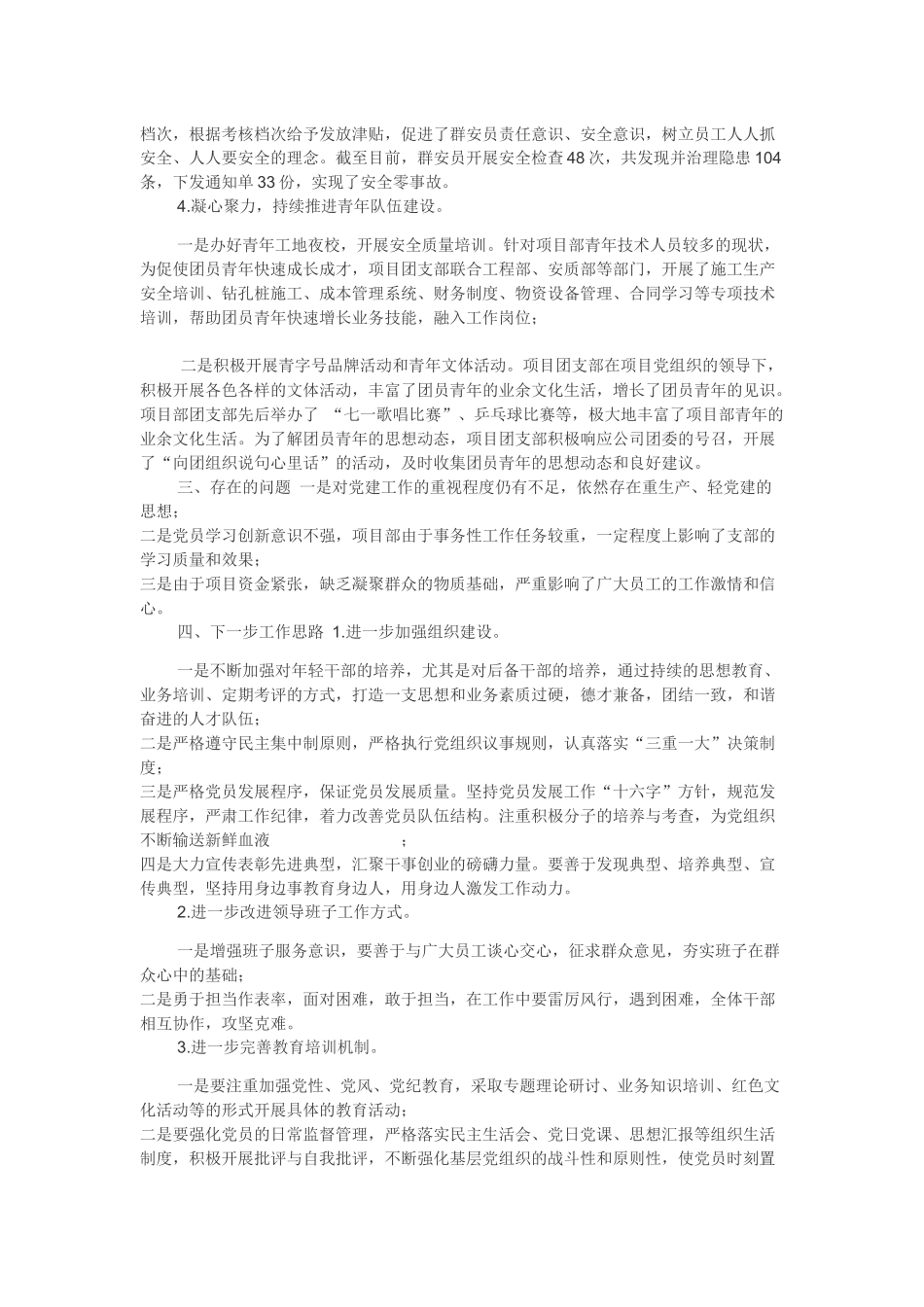 项目党建工作开展情况汇报_第3页