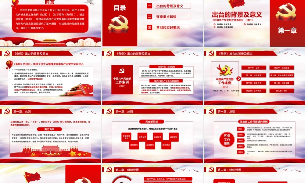 中国共产党支部工作条例学习课件-2