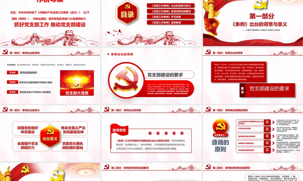 中国共产党支部工作条例学习课件-5