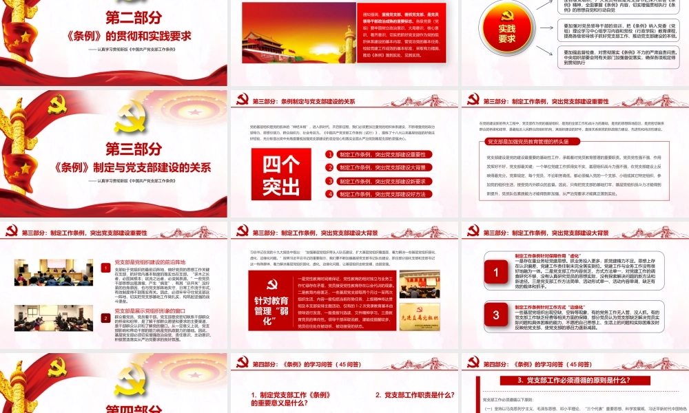 中国共产党支部工作条例学习课件-5