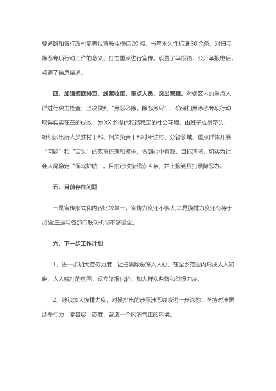 农村扫黑除恶工作总结_第2页
