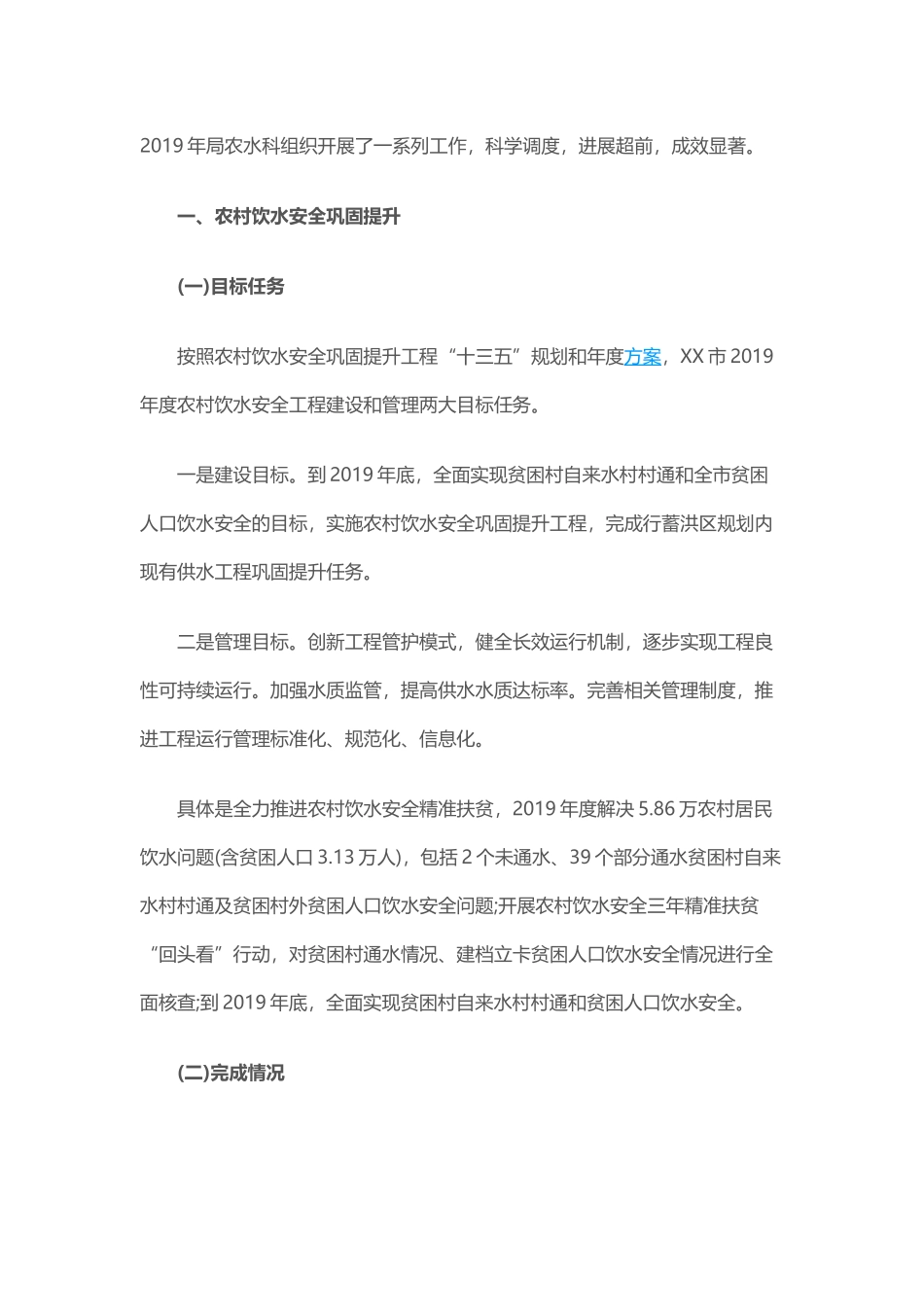 2019年度农村水利工作总结_第1页