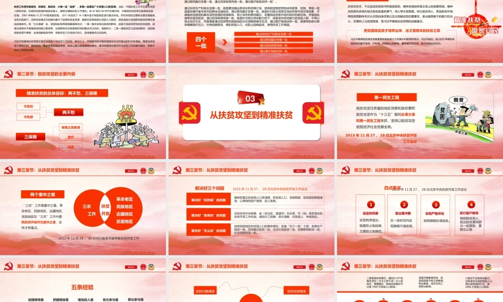2019年精准扶贫课件党课课件PPT (6)