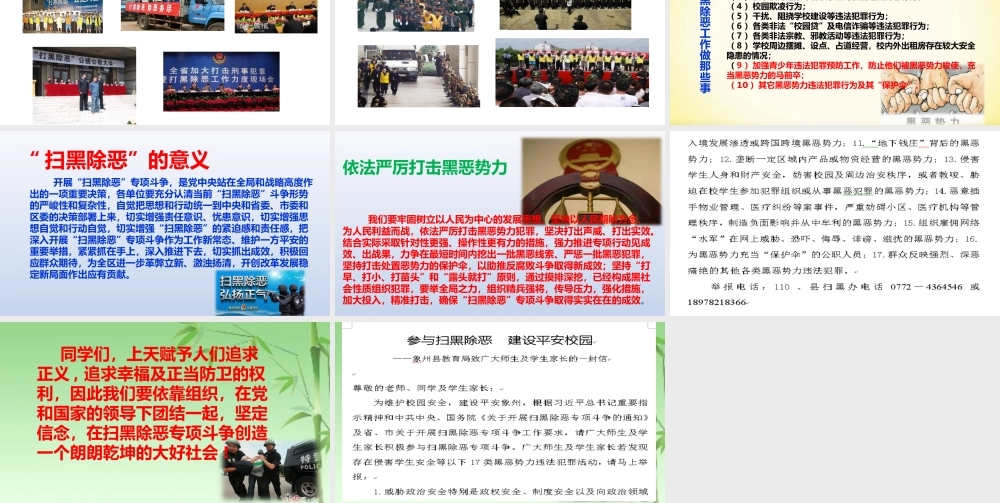 扫黑除恶专项斗争宣传主题班会(172班19春学期)