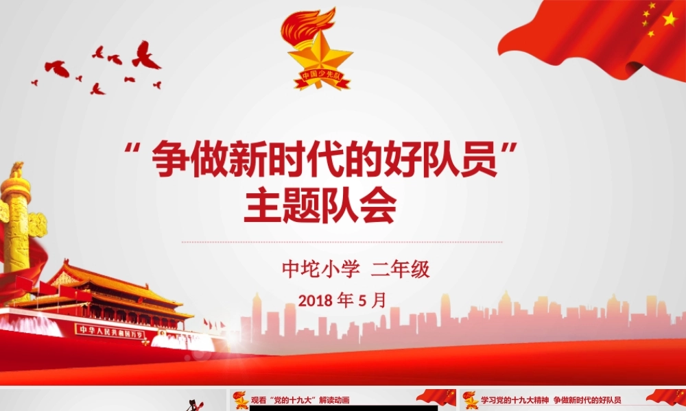争做新时代好队员主题队会 (1)
