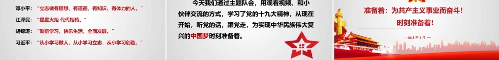争做新时代好队员主题队会 (1)