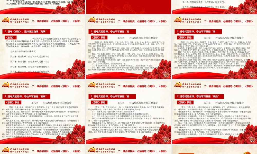 党课培训课件《做一名合格共产党员》