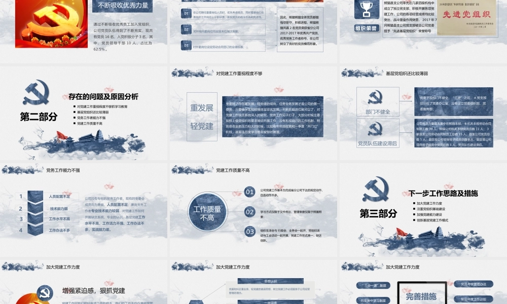 2019基层党委党支部工作汇报