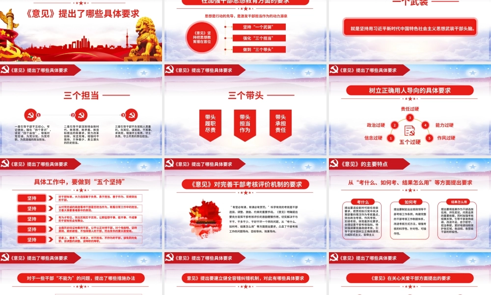 关于进一步激励广大干部新时代新担当新作为的意见PPT
