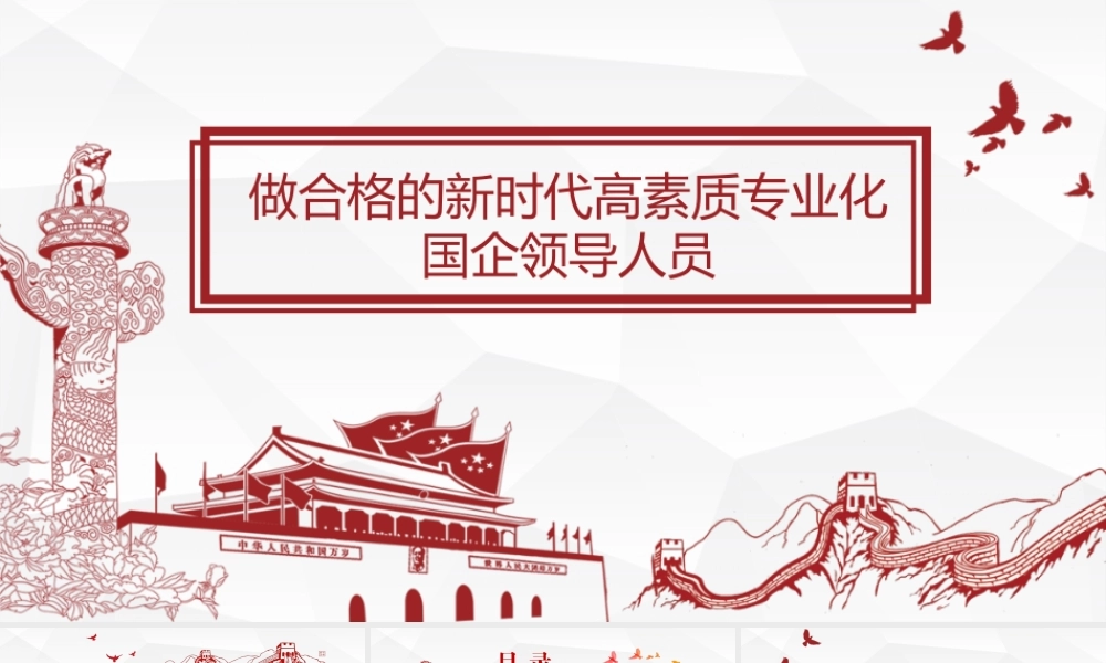 做合格的新时代高素质专业化