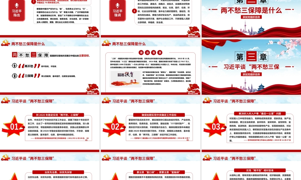 两不愁三保障突出问题座谈会解读党建党政党课ppt课件.pptx