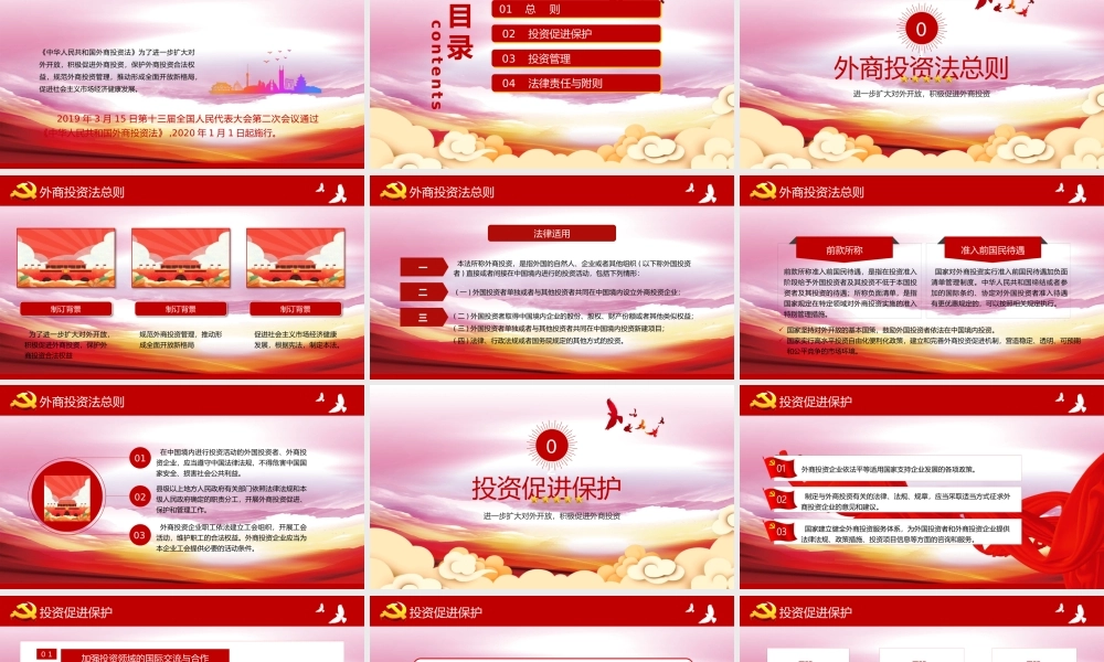 中华人民共和国外商投资法PPT模板.pptx