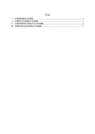乡镇工作流程图（党委换届、党代会代表推选、领导班子推选、党代表大会组织）(2).docx