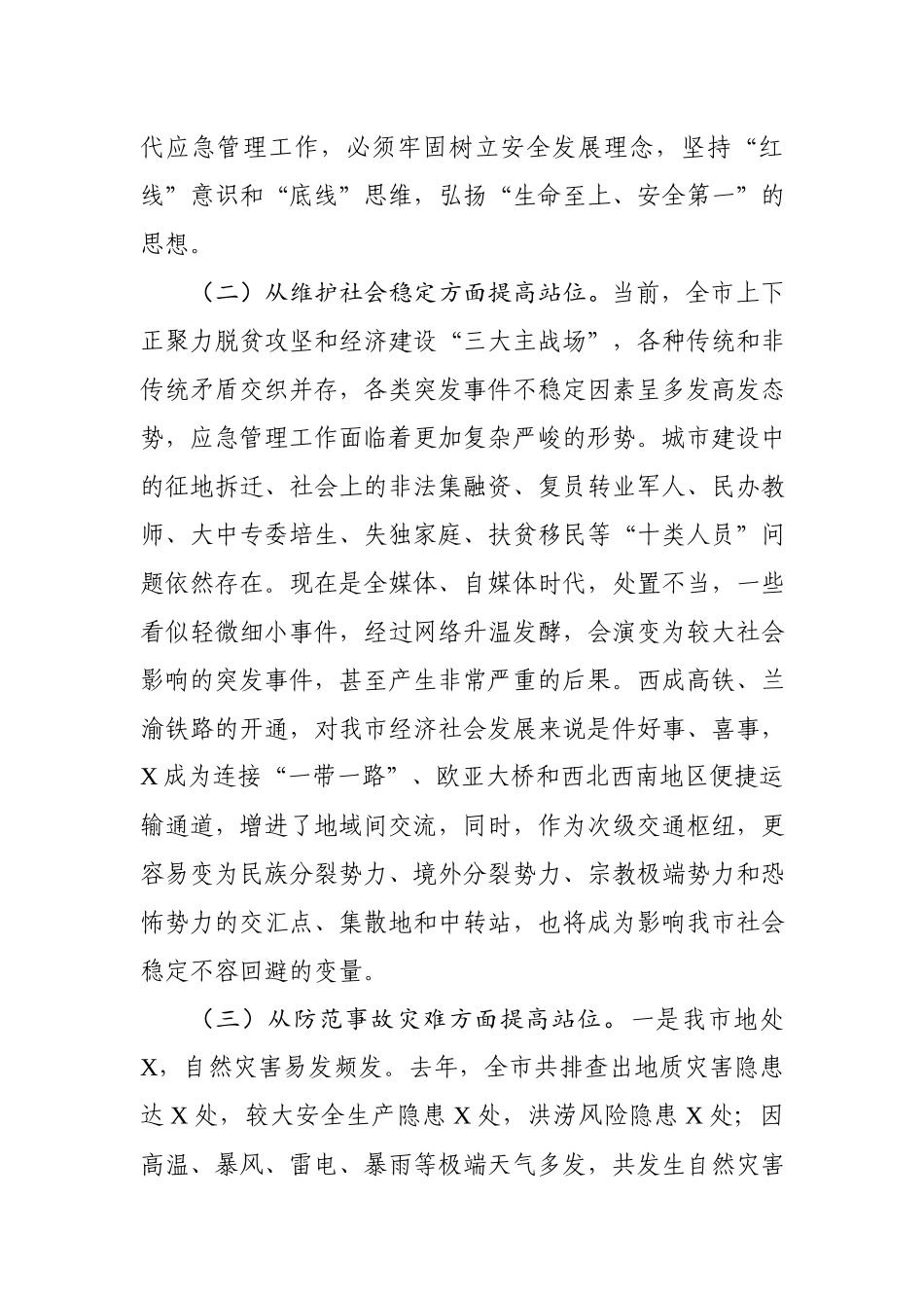 在全市应急管理工作会议上的讲话.docx_第2页