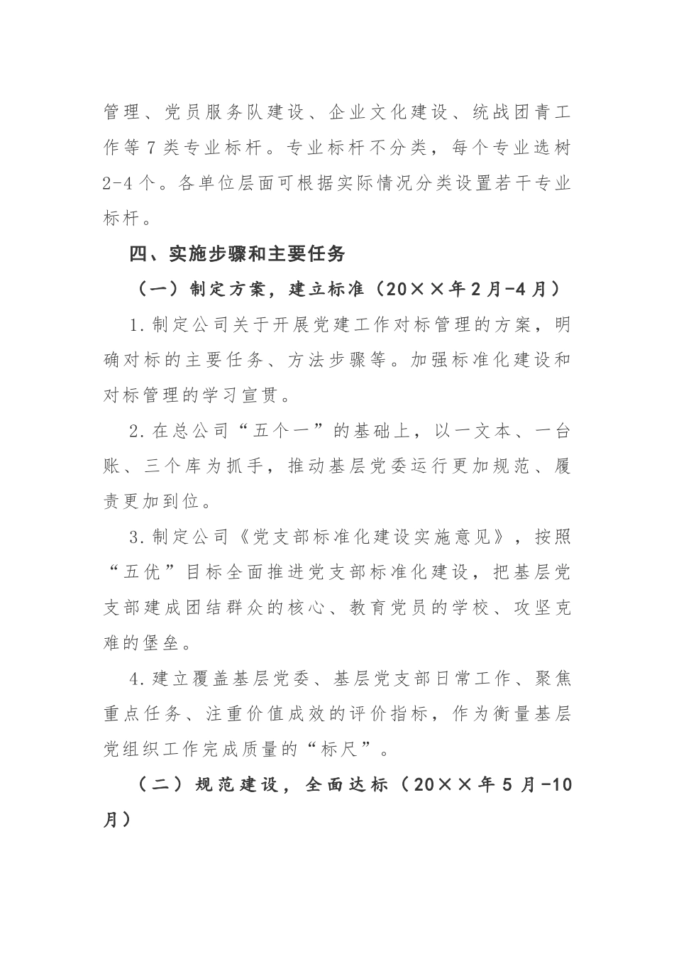 开展党建工作对标管理实施方案.docx_第3页