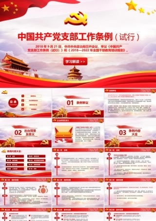 党支部工作条例讲解PPT.pptx