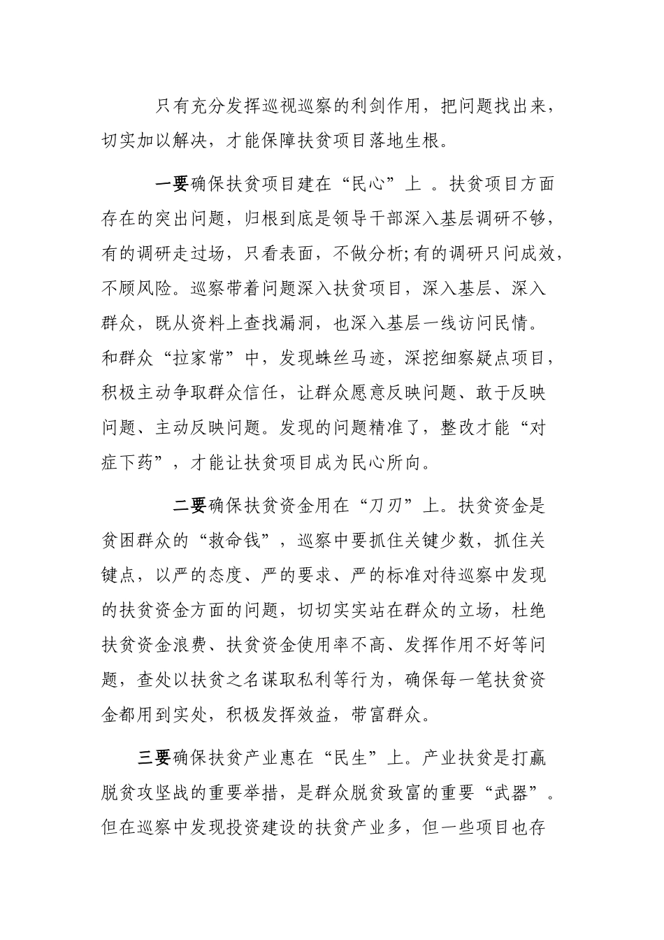 脱贫攻坚领域专项巡查典型亮点经验交流材料.docx_第2页