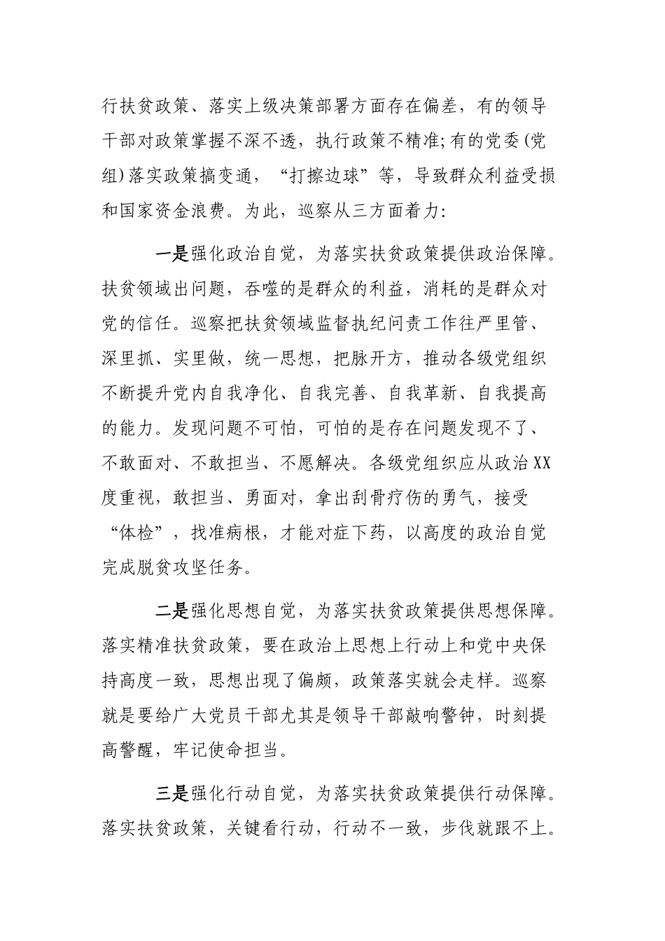 脱贫攻坚领域专项巡查经验交流材料.docx_第2页