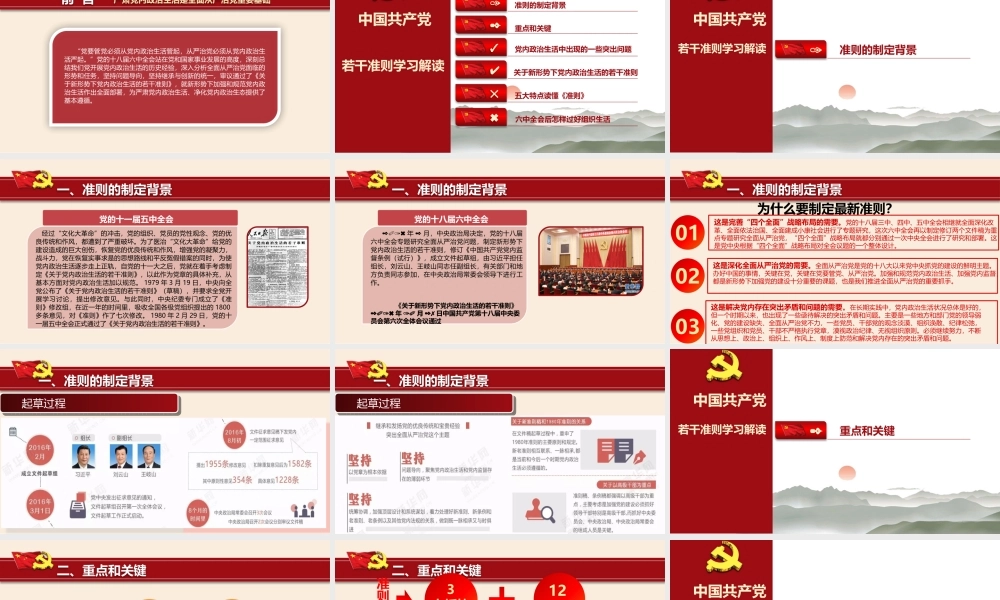 《关于新形势下党内政治生活的若干准则》解读.pptx