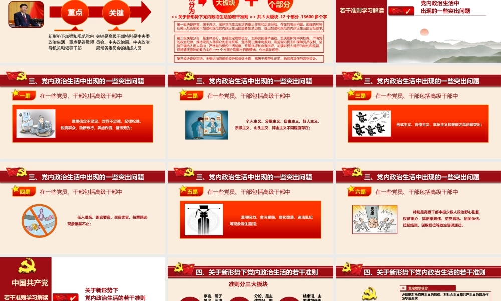 《关于新形势下党内政治生活的若干准则》解读.pptx