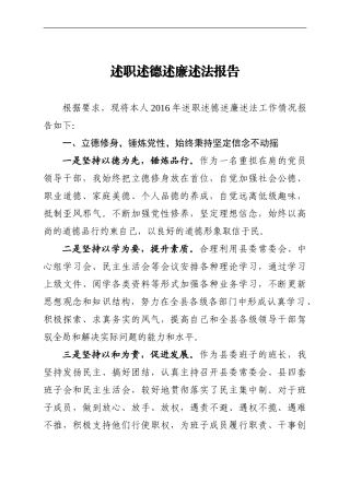 述职述德述廉述法报告.doc
