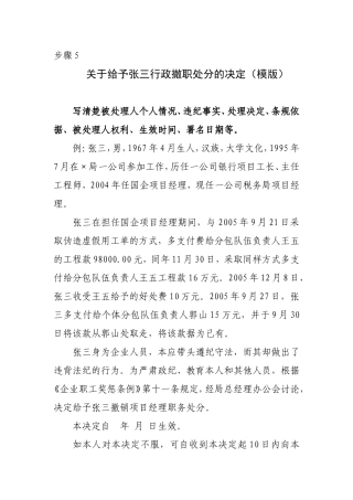 步骤5 行政处分决定.doc