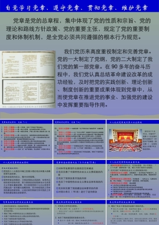 党的理论和路线方针政策、党的重要主张,规定了党的重要[001].ppt