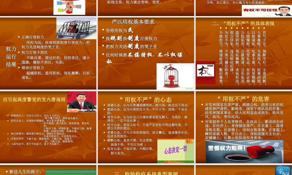 守纪律讲规矩严用权.ppt