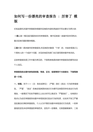 如何写一份漂亮的审查报告.docx