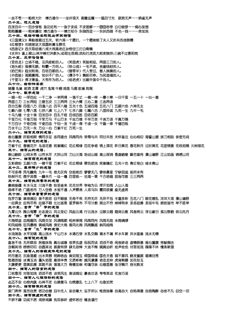 写作资料集之铭言-成语描写.doc_第3页