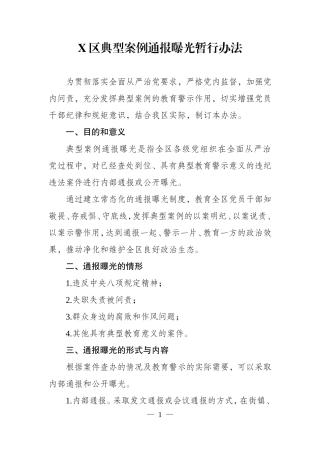 典型案例通报曝光暂行办法.doc