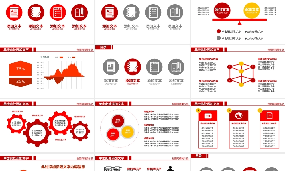 党政工作汇报5（精美模板）