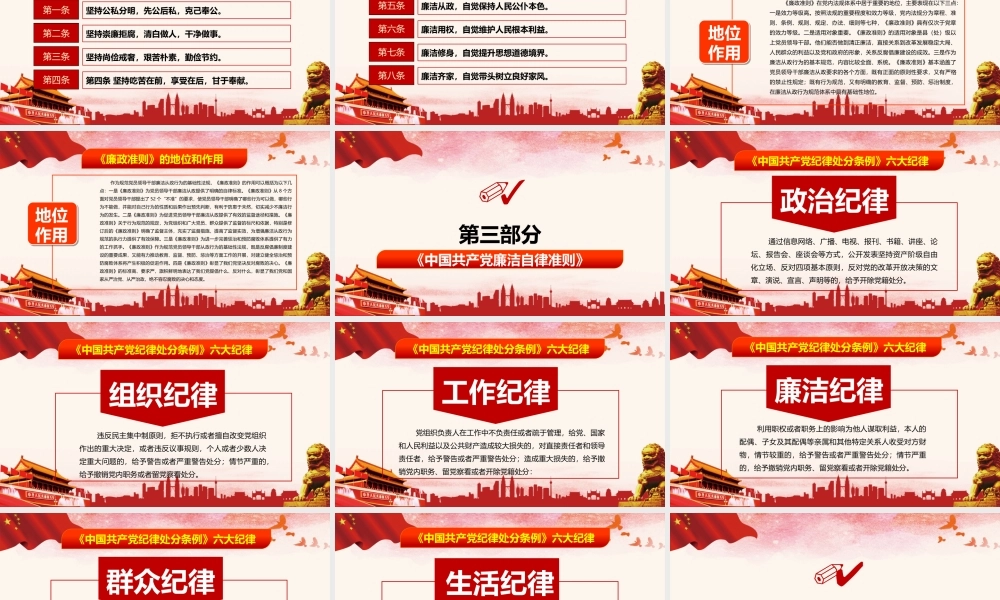 党课 廉政教育课件：敬廉崇俭 加强作风建设