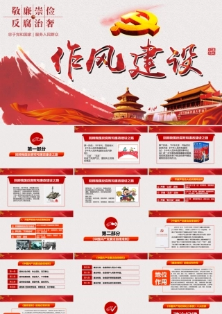 【廉政党课】作风建设PPT课件