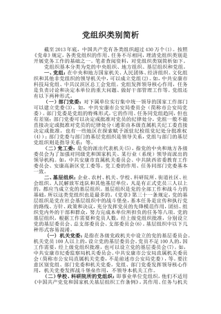 【经典必学】党组织你能分的清楚吗