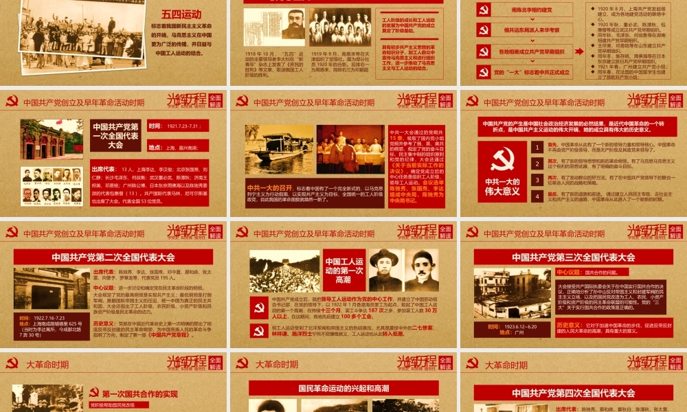 党课课件中国共产党党史ppt