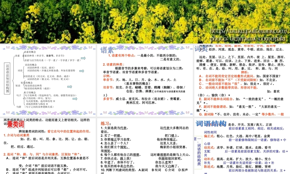 现代汉语语法用