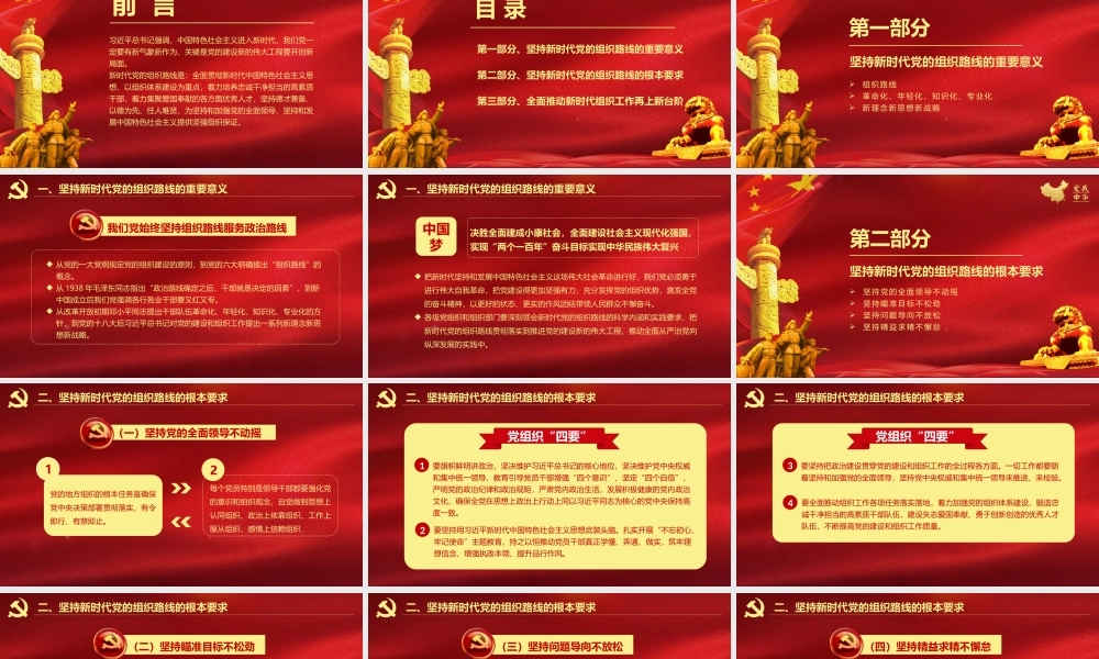 新时代组织路线专题辅导