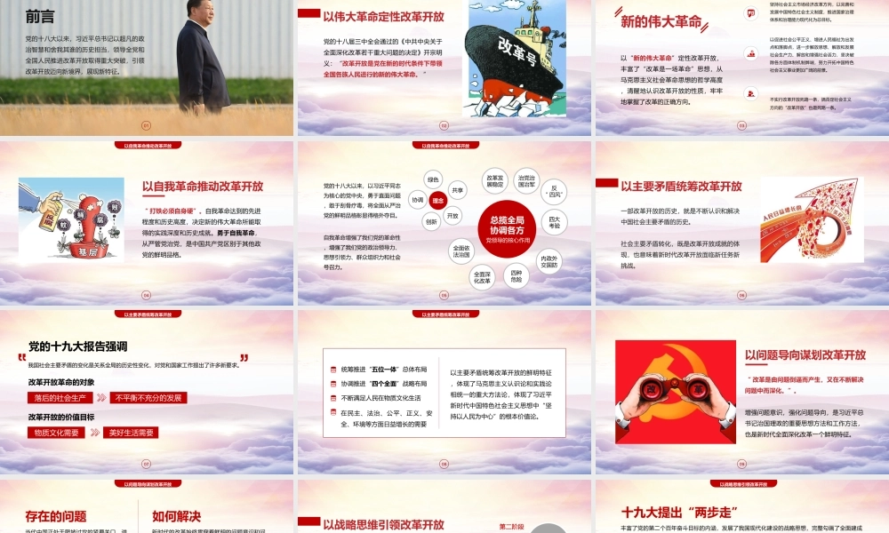 庆祝改革开放40年讲话PPT课件