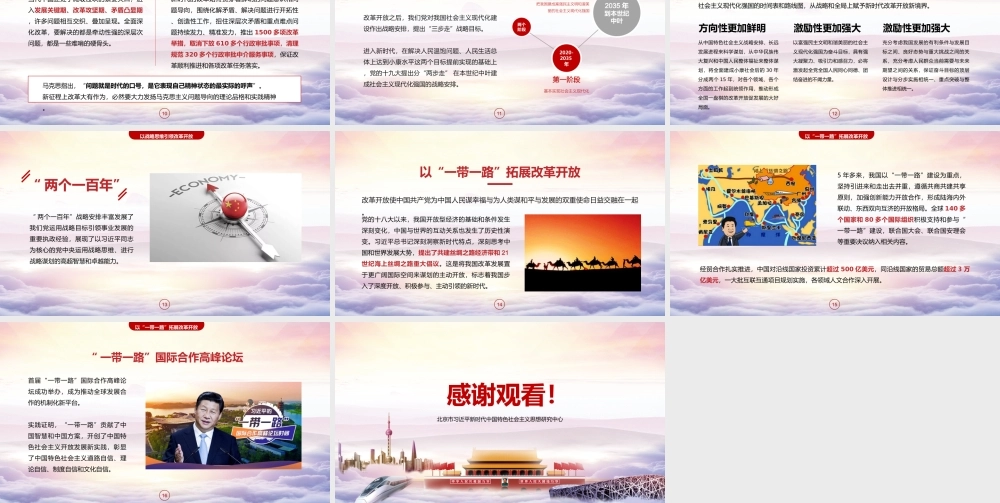 庆祝改革开放40年讲话PPT课件