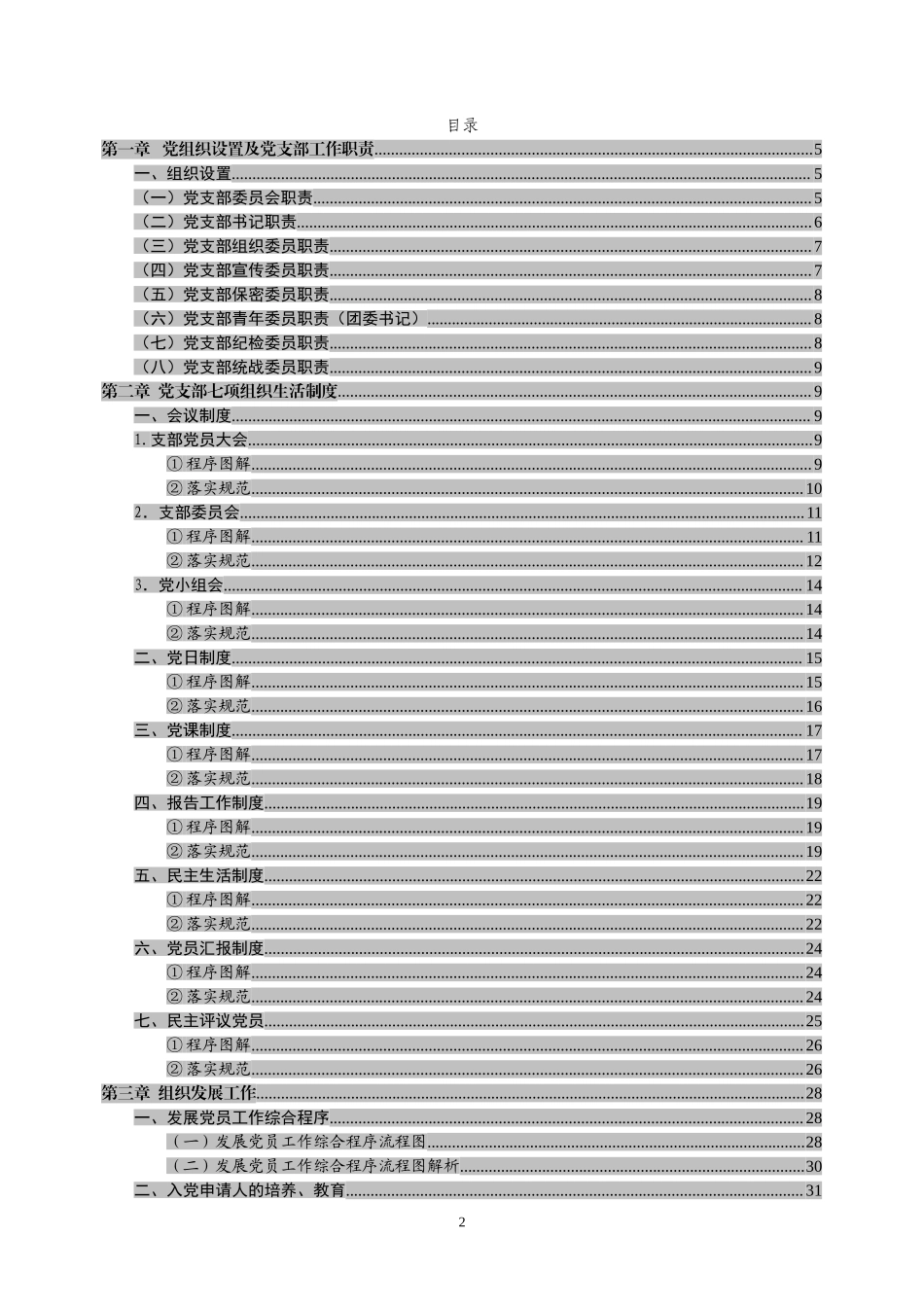 党支部工作程序图解和常用材料汇编_第2页