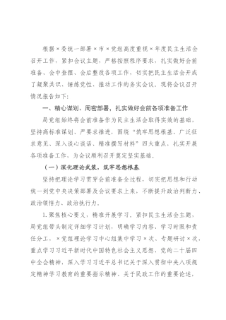 民政×2026年度民主生活会召开情况报告.docx