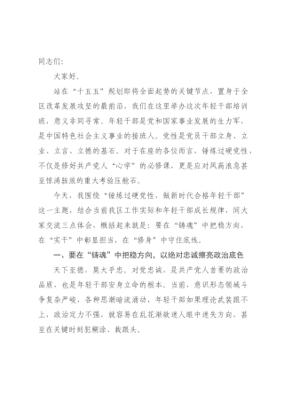 党课讲稿：锤炼过硬党性 做新时代合格年轻干×.docx